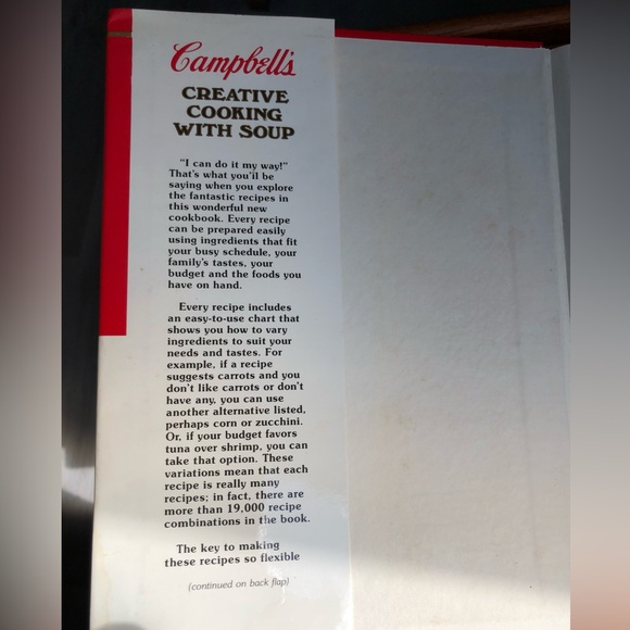 Vintage Campbell’s Soup Recipe Hardcover Book - Picture 2 of 13